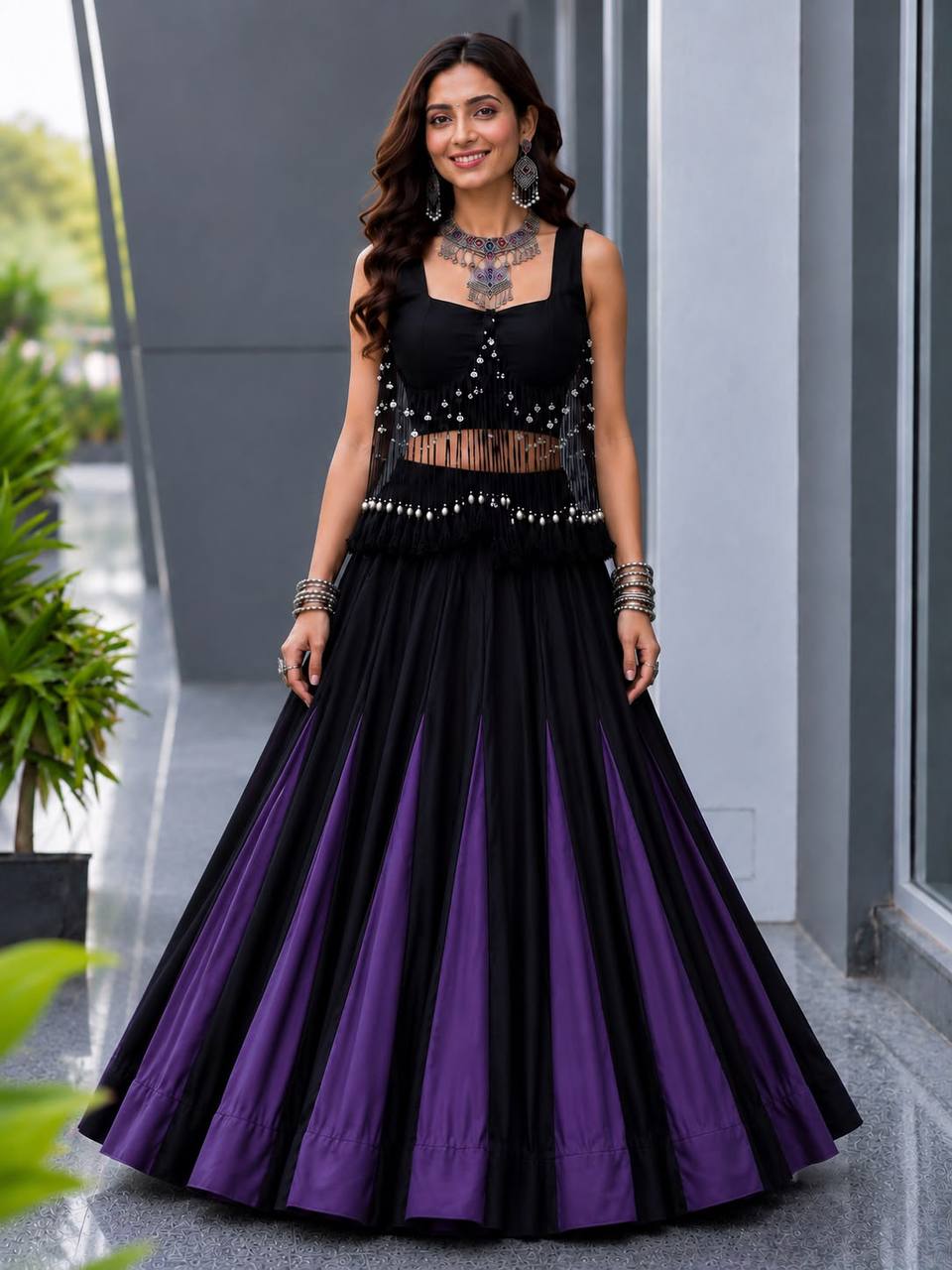 Prettiest Navratri Chaniya with Fancy Blouse - Image 7