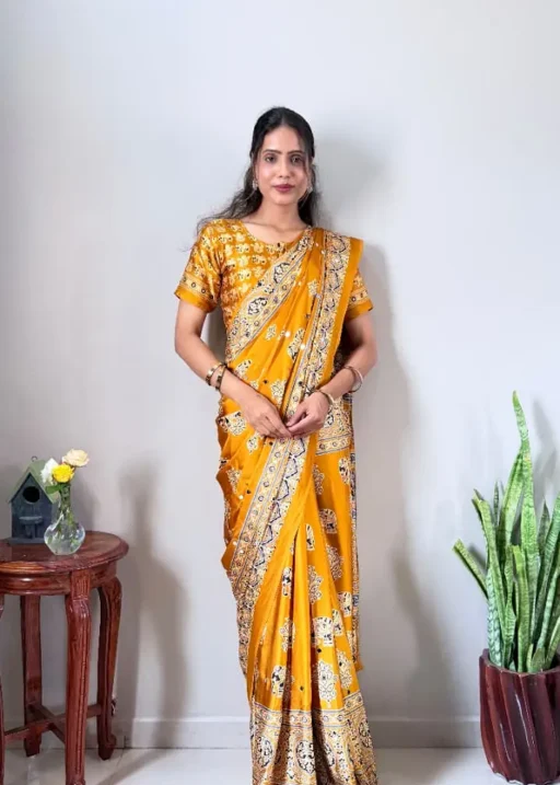 Zip and go saree for Mangala Snanam