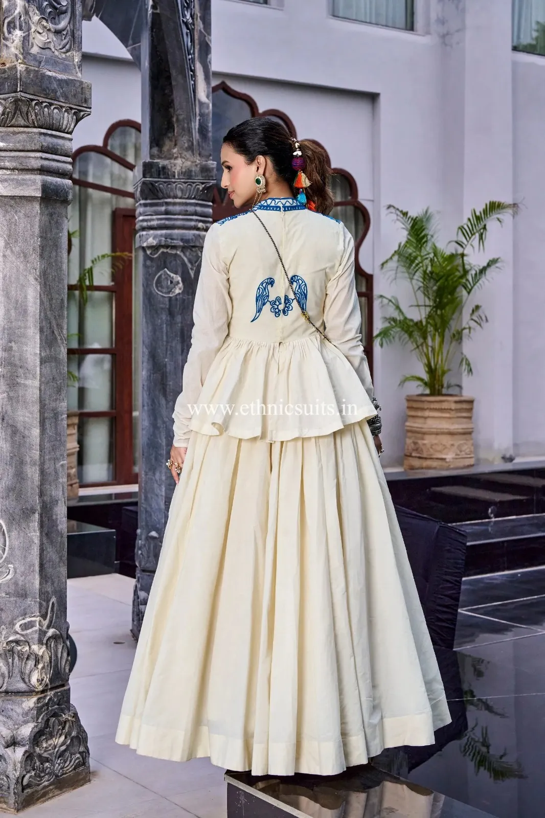 Designer Lehenga with Long Blouse co ord set - Image 4