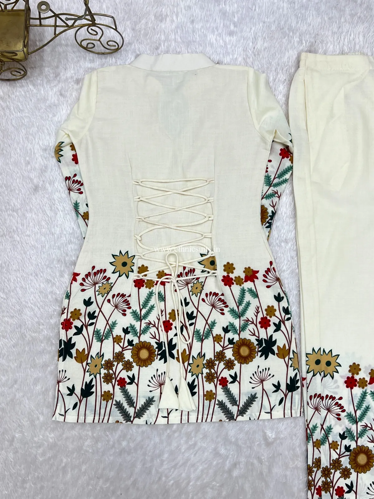 Floral Printed Ethnic Co ord Sets - Image 4