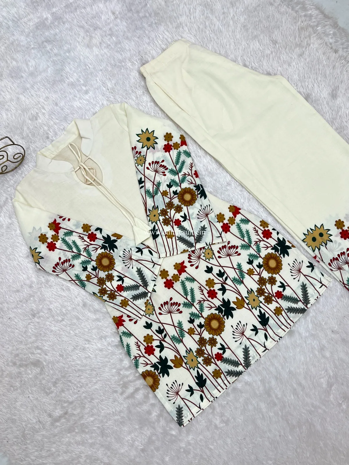 Floral Printed Ethnic Co ord Sets - Image 5