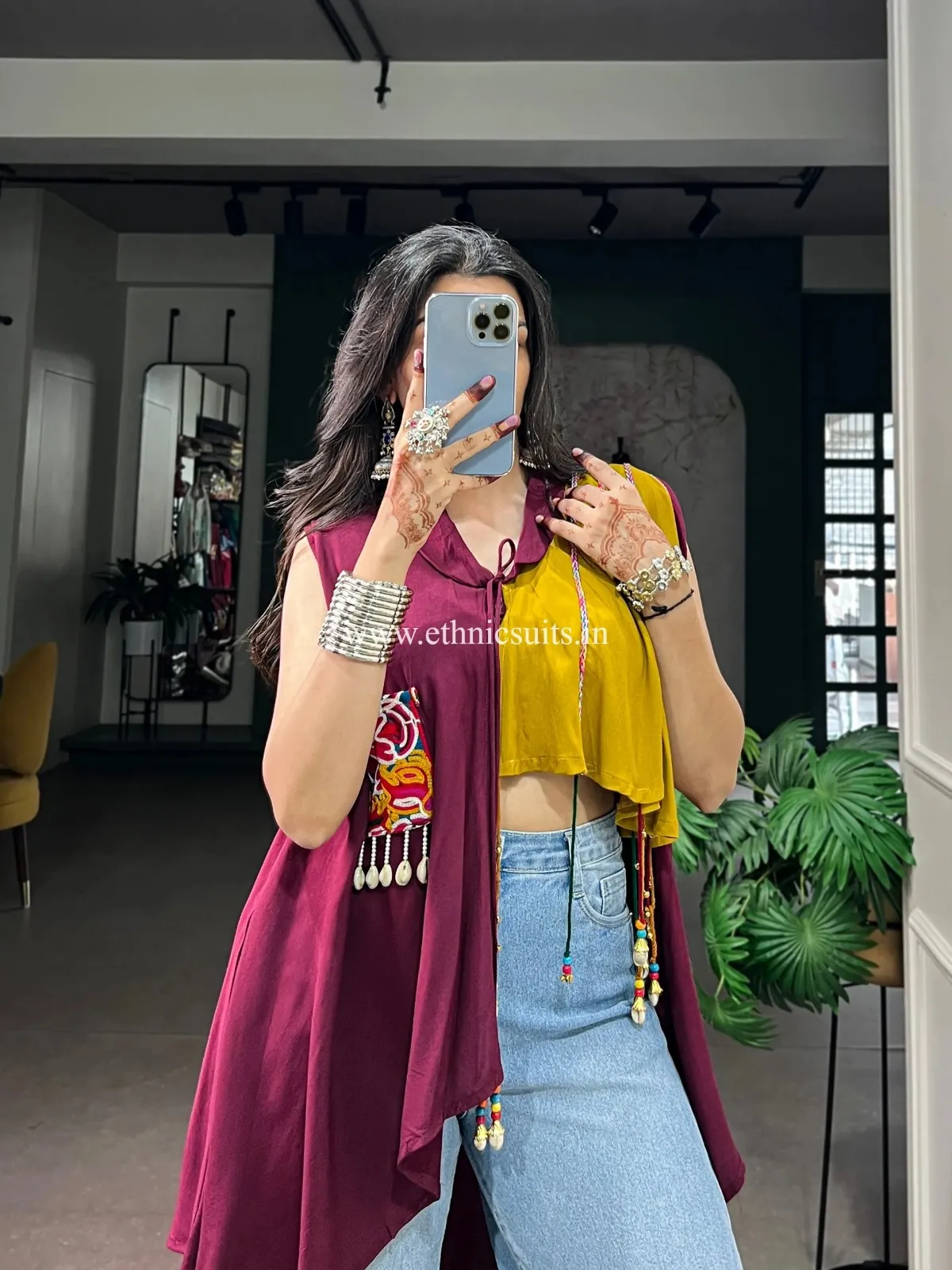 Navratri Special Short Tunic Top - Image 3